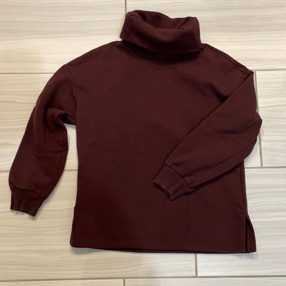 Maroon Funnelneck Sweatshirt